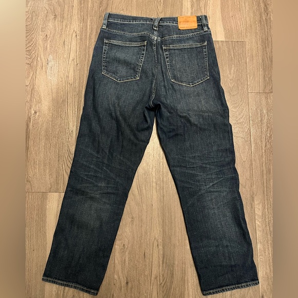 Point Sur High Waist J. Crew Shoreditch Straight Cropped Blue Jeans - Picture 5 of 6